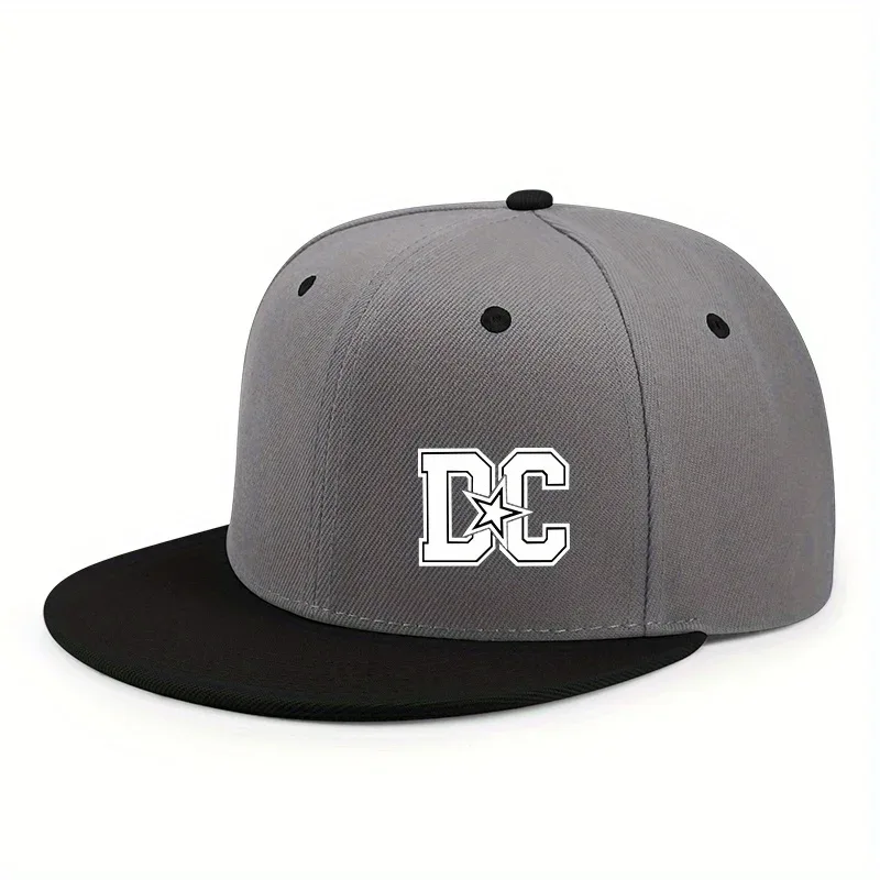 Unisex Letter Print Hip-hop Snapback Cap Outdoor Adjustable Casual Baseball Caps Sunscreen Sun Hat Streetwear