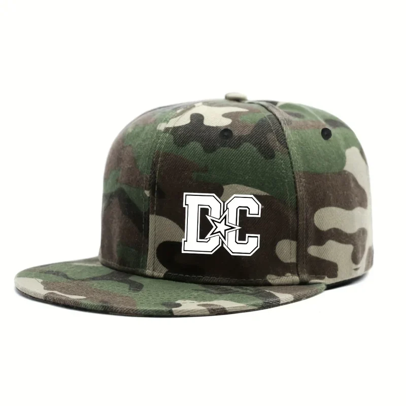 Unisex Letter Print Hip-hop Snapback Cap Outdoor Adjustable Casual Baseball Caps Sunscreen Sun Hat Streetwear
