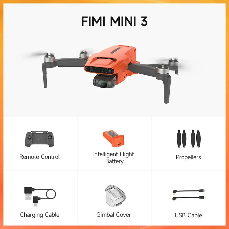 FIMI MINI 3 new Camera Drone 249g 4K 60fps AI Super Night Video 9KM flight distance 1/2-inch 48MP Sensor mini pro drone