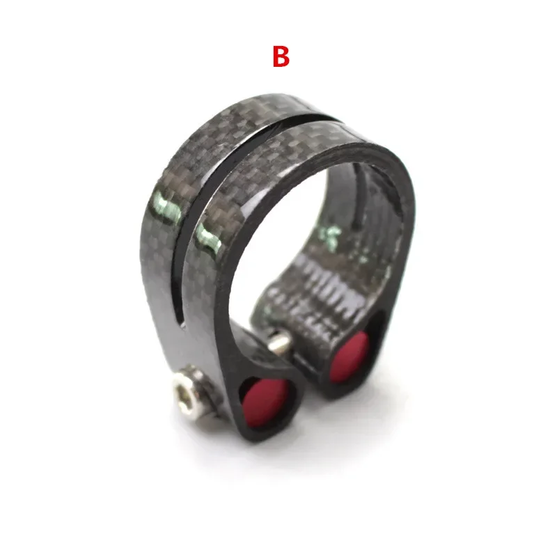 Bicycle carbon fiber seat post clamp 27.2mm 30.8mm 31.6mm locking seat tube clip carbon ultralight seatpost accessories