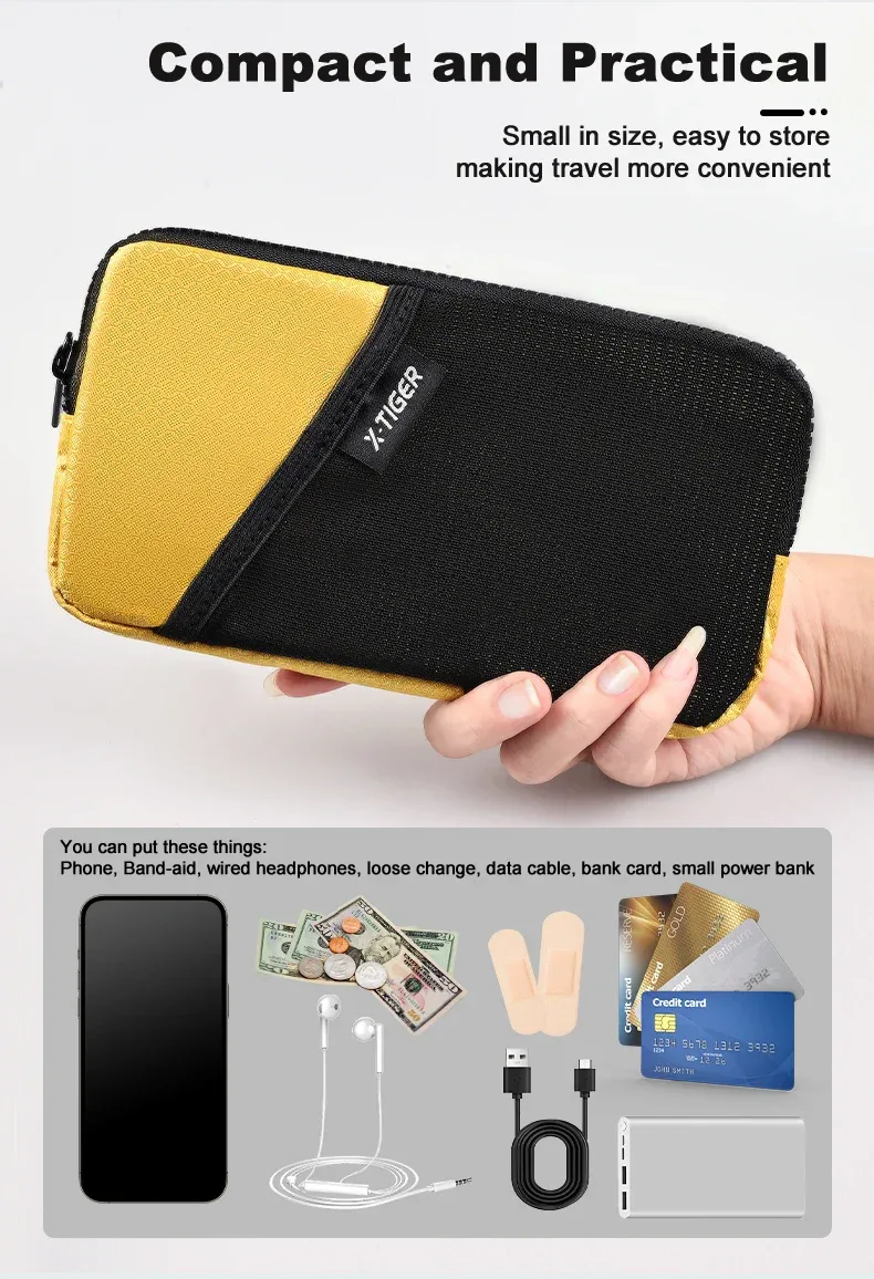 X-TIGER Bicycle Phone Bag Cycling Jersey Bag Lightweight and Portable Multifunctional Handbag Wallet Cycling Equipment