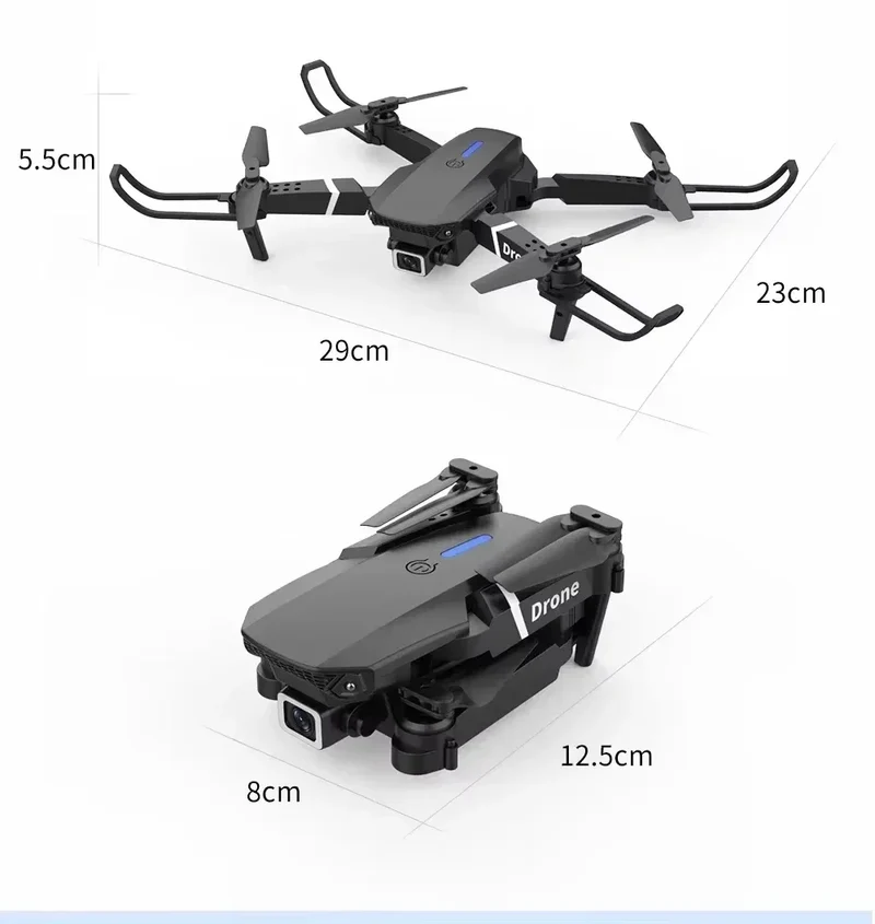 E88PRO Drone 8K 5G Professional HD Dual Camera Aerial Photography Remote Control Aircraft Quadcopter Toys 15000M 2025