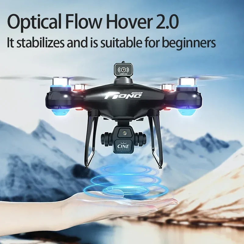 E55 Drone Mini Dual Camera 8K Aerial HD Profesional Remote Control Aircraft GPS Positioning Avoidance Brushless Motor Drone