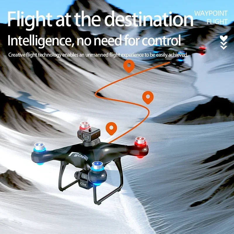 E55 Drone Mini Dual Camera 8K Aerial HD Profesional Remote Control Aircraft GPS Positioning Avoidance Brushless Motor Drone