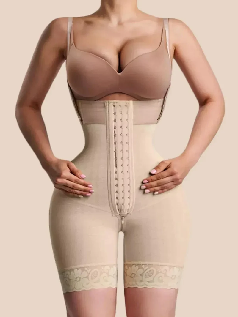 Fajas Women Shapewear Bodysuit Straps Girdle Logo Kim Kardashian Tummy Control Waist Trainer Body Shaper Underwear Bodysuit