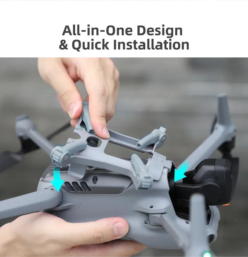 Foldable Landing Gear For DJI Air 3S/Air 3 Height Increasing Leg Extension Protector For DJI Air 3S/Air 3 Drone Accessories