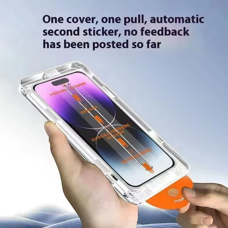2Pcs HD Clear Tempered Glass For iPhone 17 16 15 14 Pro Max 6 7 8 Plus 12 13 11 Pro 16e XR XS Dust Free Install Screen Protector