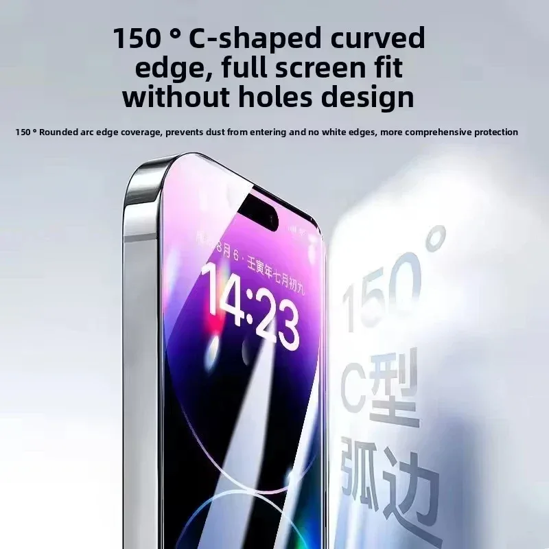 2Pcs HD Clear Tempered Glass For iPhone 17 16 15 14 Pro Max 6 7 8 Plus 12 13 11 Pro 16e XR XS Dust Free Install Screen Protector