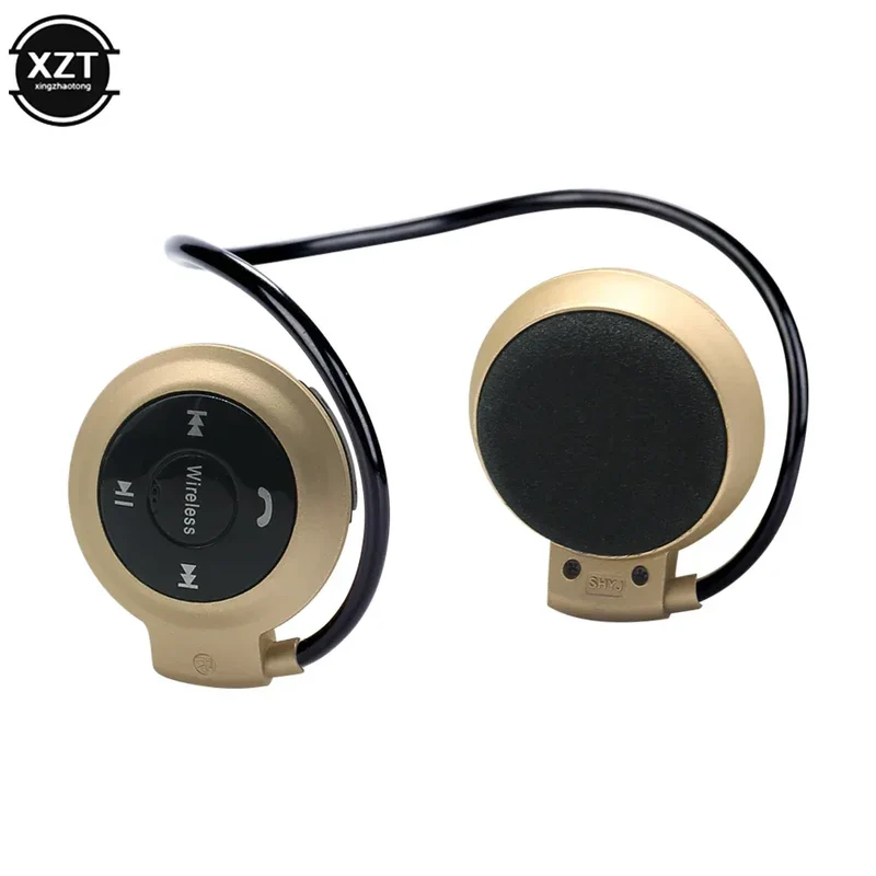 Sport Wireless Bluetooth-compatib Headphones Stereo Earphones Mp3 Music Player Headset Earpiece Micro SD Card Slot Handsfree Mic