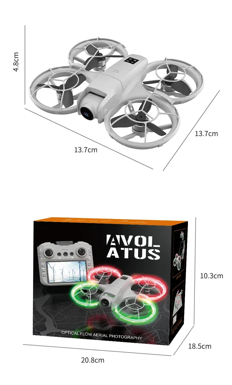 H137 PRO RC Drone 4K Professional HD Aerial 180° Dual Camera Photography Brushless Screen Remote Control Aircraft Quadcopter Toy