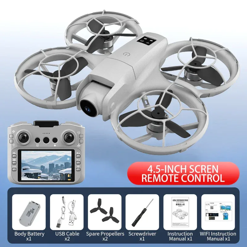H137 PRO RC Drone 4K Professional HD Aerial 180° Dual Camera Photography Brushless Screen Remote Control Aircraft Quadcopter Toy