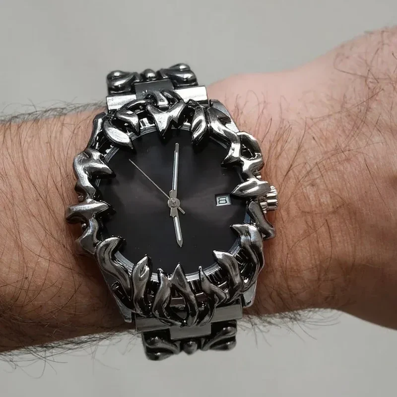 2025 Alabaster Industries Y2K Demon Claw Quartz Watch Men Hot Medieval Old Unique Creative Men's Watches Steel Watch AAA Clock