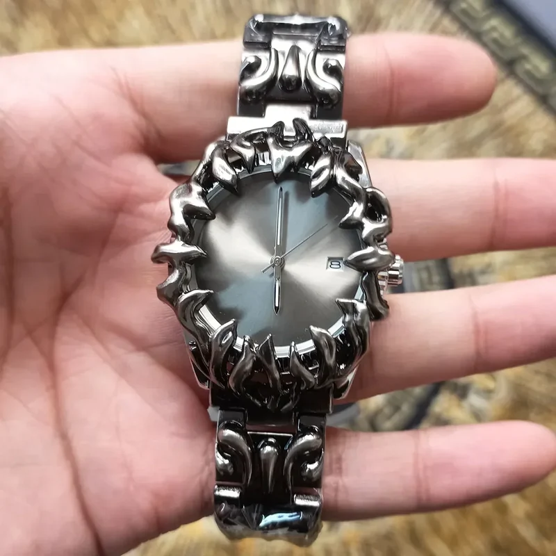 2025 Alabaster Industries Y2K Demon Claw Quartz Watch Men Hot Medieval Old Unique Creative Men's Watches Steel Watch AAA Clock