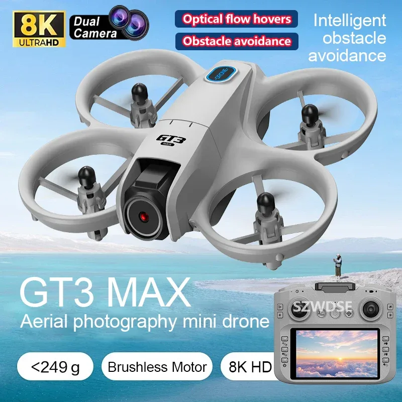 NEW Original GT3 Max Mini Drone 8K GPS Professional HD Aerial Photography Remote Control Aircraft HD Dual Camera Quadcopter Toy