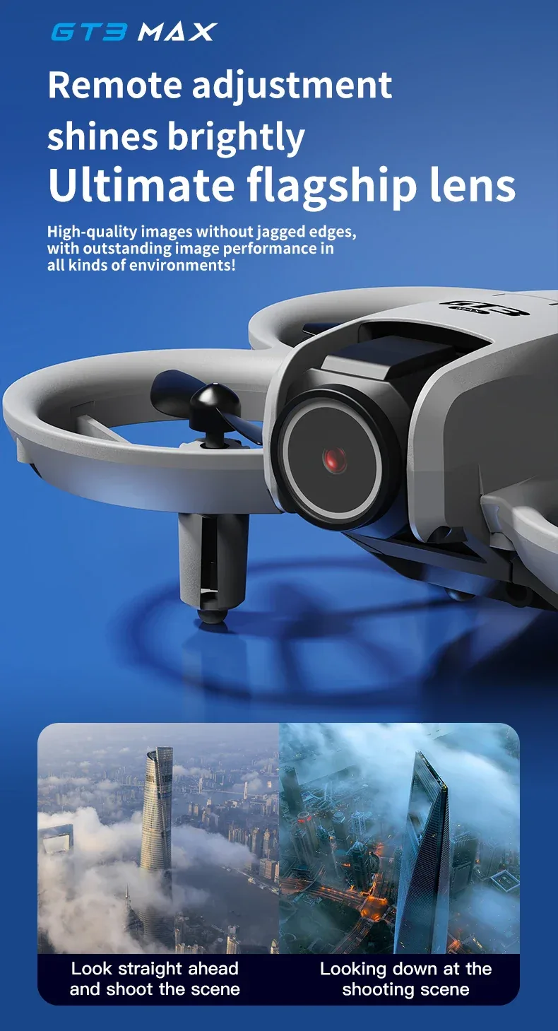 NEW Original GT3 Max Mini Drone 8K GPS Professional HD Aerial Photography Remote Control Aircraft HD Dual Camera Quadcopter Toy