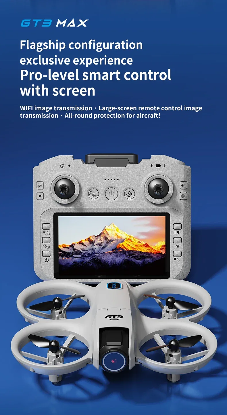 NEW Original GT3 Max Mini Drone 8K GPS Professional HD Aerial Photography Remote Control Aircraft HD Dual Camera Quadcopter Toy