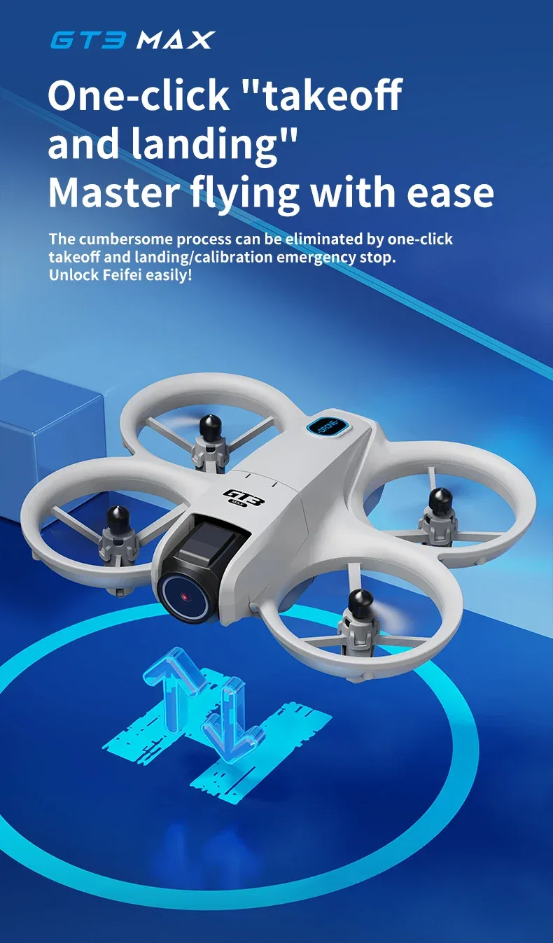NEW Original GT3 Max Mini Drone 8K GPS Professional HD Aerial Photography Remote Control Aircraft HD Dual Camera Quadcopter Toy