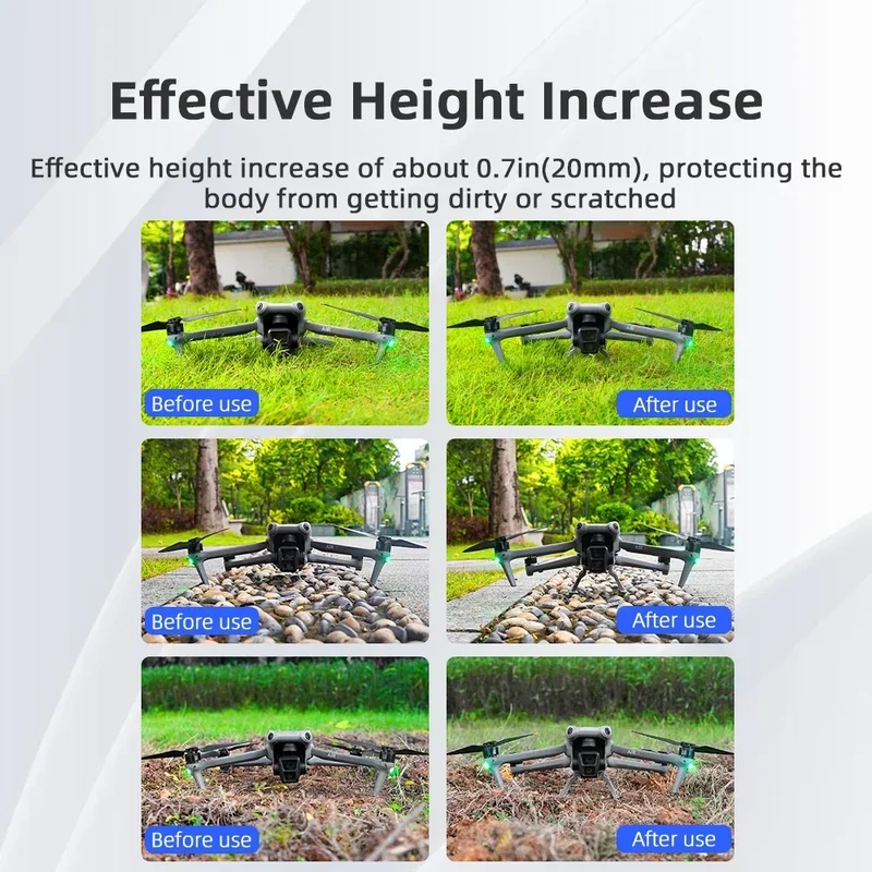Landing Gear for DJI MAVIC Air 3/Air 3S Foldable Extension Support Legs Dorne Heighten Bracket Protector Feet Stand Accessories
