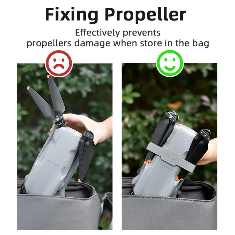 Propeller Holder Fixed for DJI Air 3/Air 3S Drone Stabilizers Protector Props Fixed Mount Guard Silicone & ABS Base Accessories