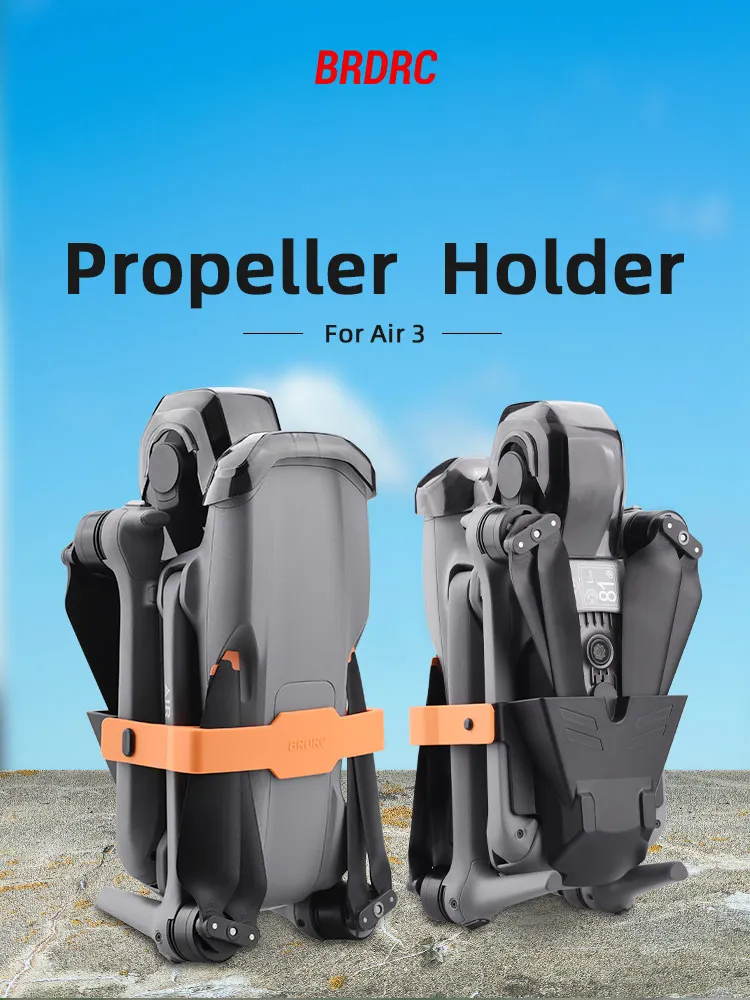 Propeller Holder Fixed for DJI Air 3/Air 3S Drone Stabilizers Protector Props Fixed Mount Guard Silicone & ABS Base Accessories