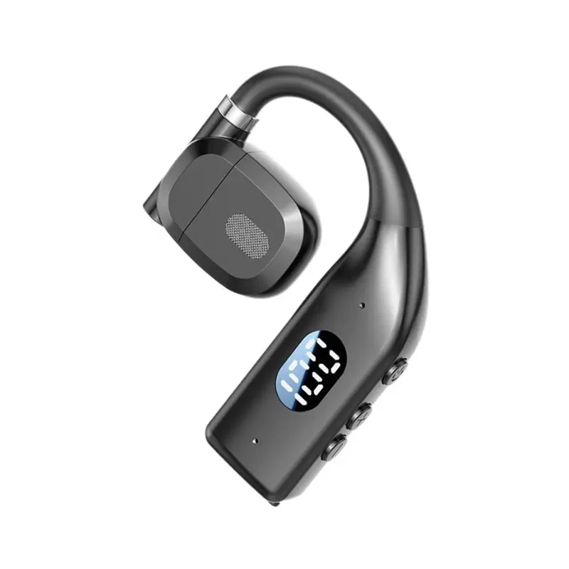 Wireless Bluetooth Headphones Bluetooth Headset With Led Display Right Ear In Ear Earphones Noise Canceling Headset For Driving