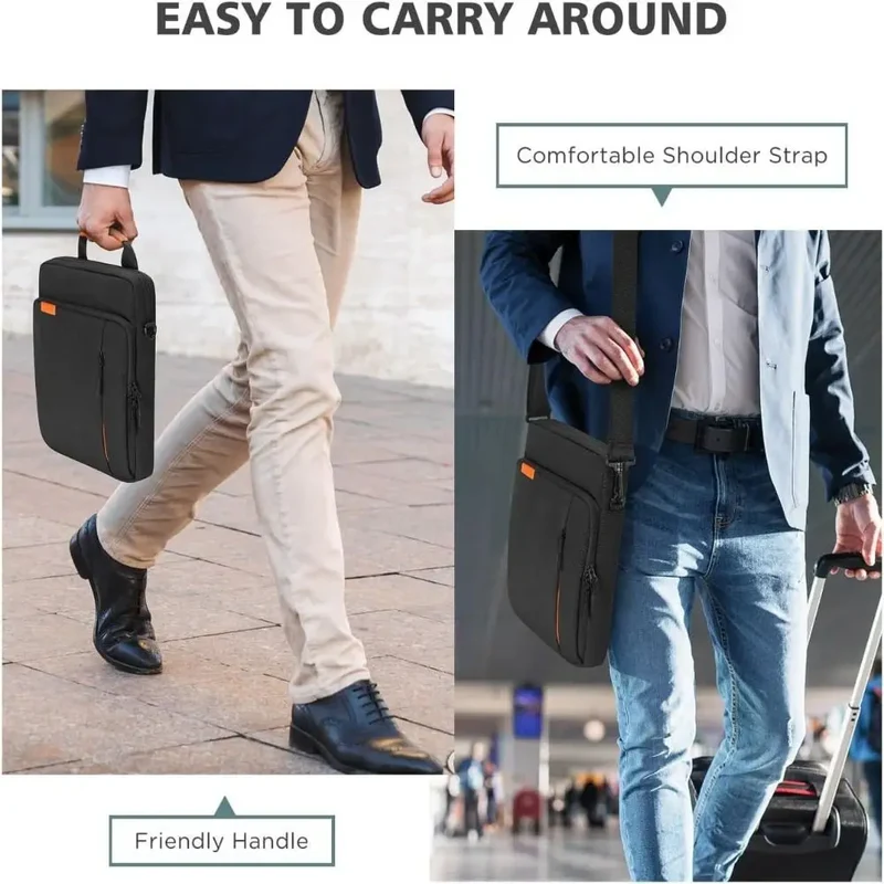 Universal 11/13.3inch Tablet Sleeve Bag Large Capacity Shockproof Laptop Shoulder Bag Waterproof Multilayer Tablet Storage Bag