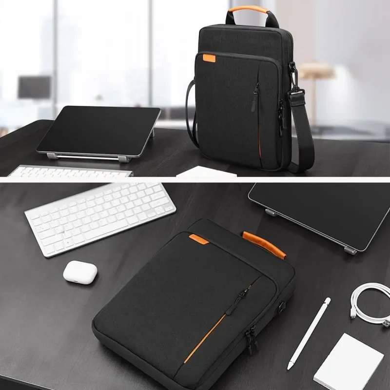 Universal 11/13.3inch Tablet Sleeve Bag Large Capacity Shockproof Laptop Shoulder Bag Waterproof Multilayer Tablet Storage Bag