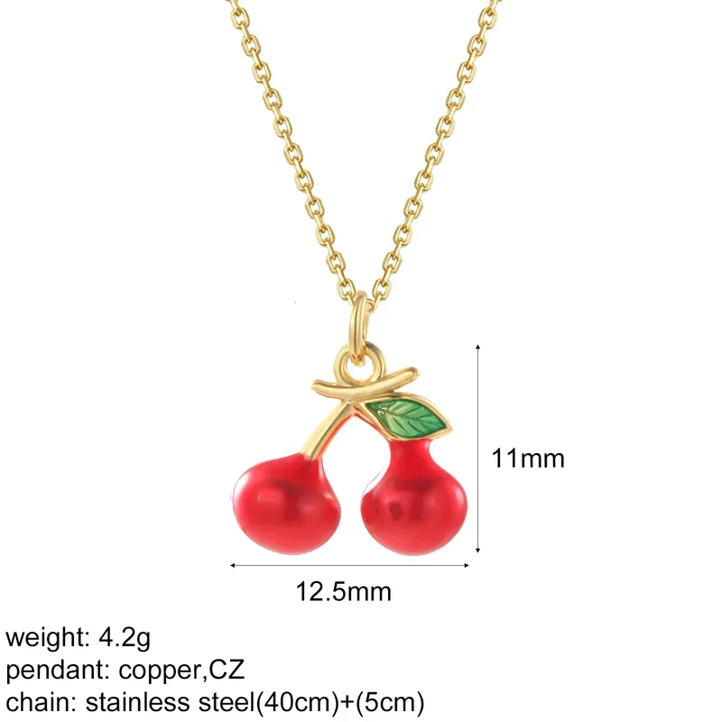 Bohemian Heart Animals Necklace for Women Cute Heart Punk Motocycle Pendant Gold Color Stainless Steel Long Chain Collars Neck