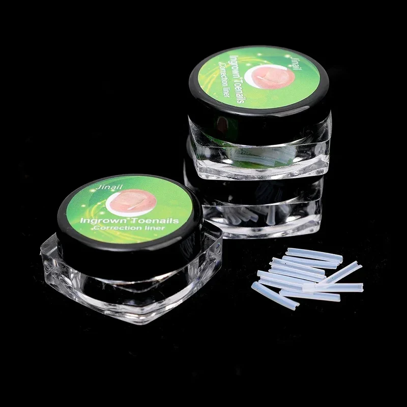 1-10 Box Elastic C-shaped Tube Padding Treatment Foot Care Invisible Groove Straightening Clip Ingrown Toenail Corrector Tools