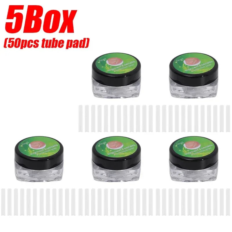 1-10 Box Elastic C-shaped Tube Padding Treatment Foot Care Invisible Groove Straightening Clip Ingrown Toenail Corrector Tools
