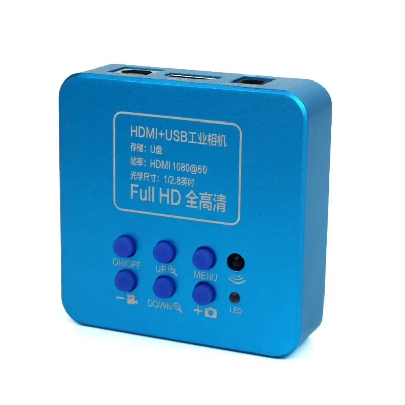 55MP 48MP 4K 1080P HDMI USB Video Microscope Camera 1-130X Infinitely Far C Mount Lens LED Light for Digital Image Acquisition