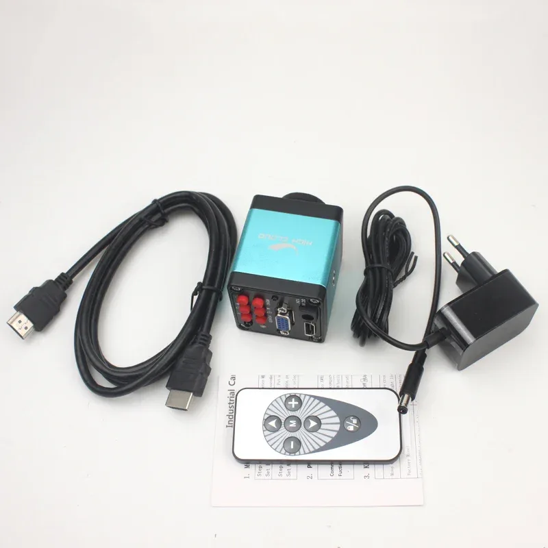 55MP 48MP 4K 1080P HDMI USB Video Microscope Camera 1-130X Infinitely Far C Mount Lens LED Light for Digital Image Acquisition