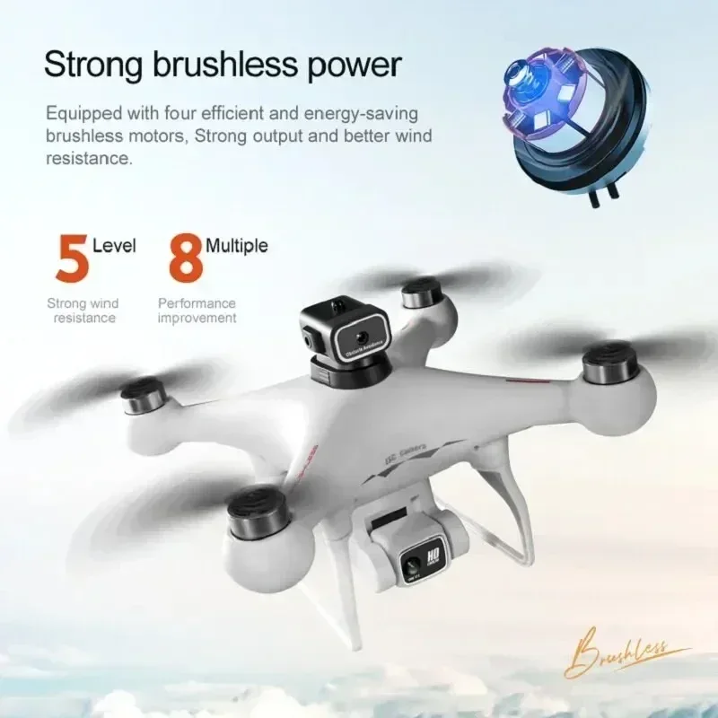 S116 MAX FPV Drone Triple Battery Dual 8K HD Cameras Optical Flow Positioning WIFI Real-Time Transmission 360° Smart Avoidance