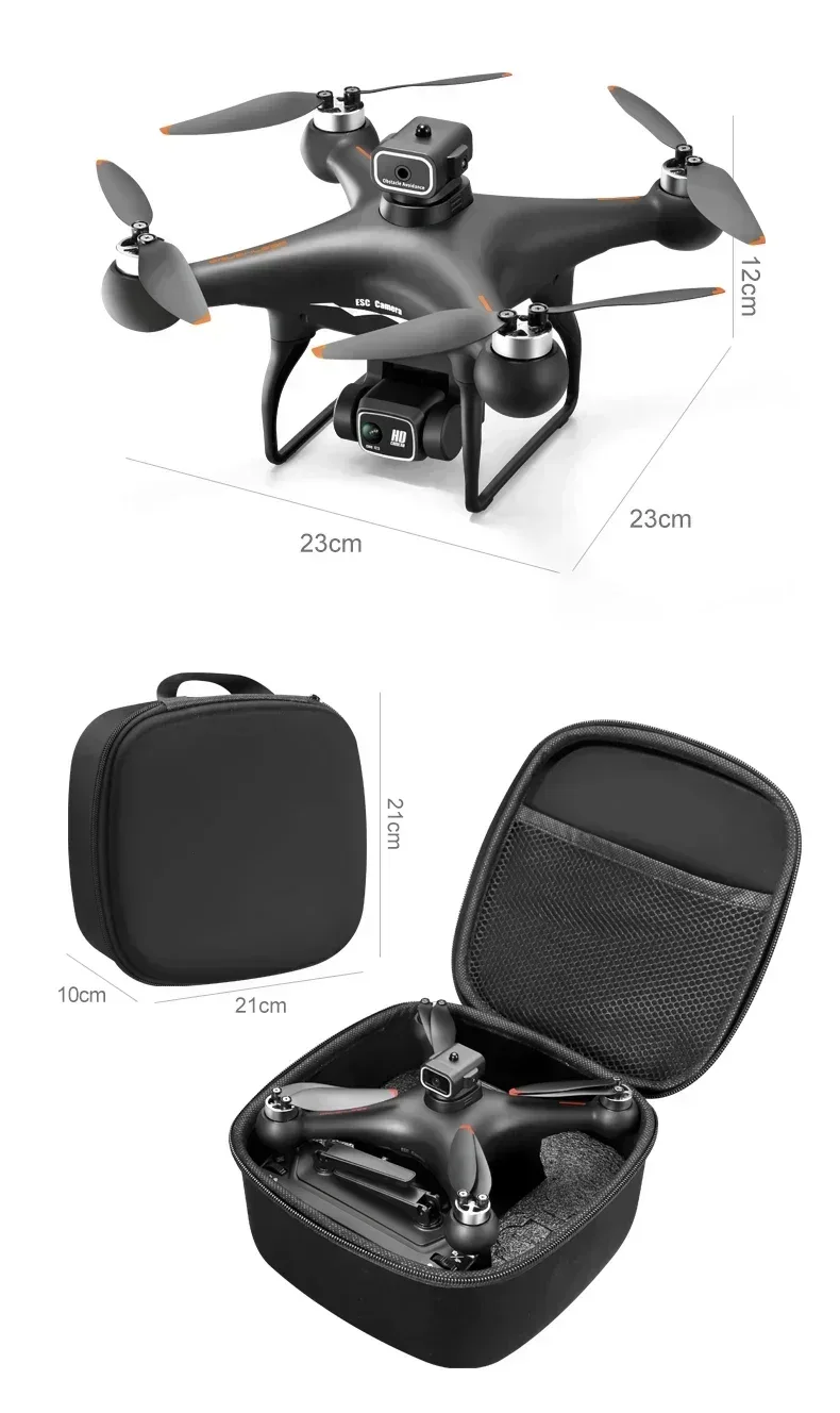S116 MAX FPV Drone Triple Battery Dual 8K HD Cameras Optical Flow Positioning WIFI Real-Time Transmission 360° Smart Avoidance