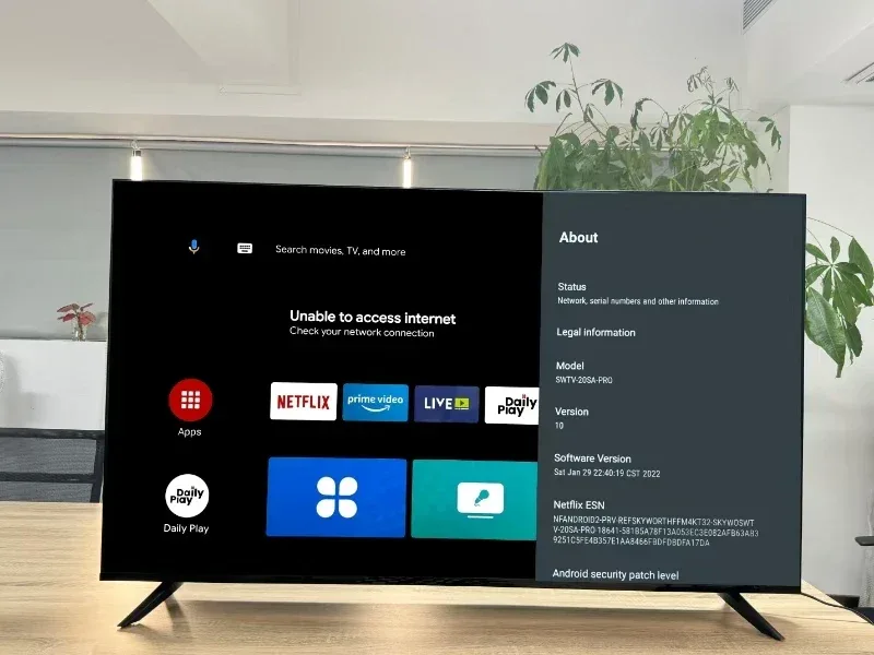 Smart TV LED 4k UHD 32 43 50 55 65 75 85 Inch Home Network Television Original Android/google Tv Support Youtube Google Play