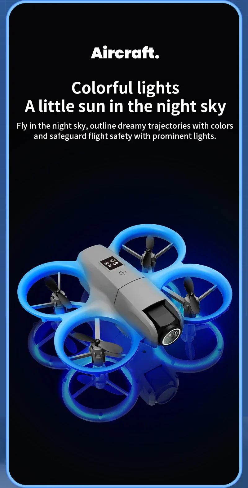 New H135 Mini Drone WIFI FPV Hover Professional 4K Camera Pocket Coloful Lights Dron Rc Plane Foldable Quadcopter RC Toys Gifts