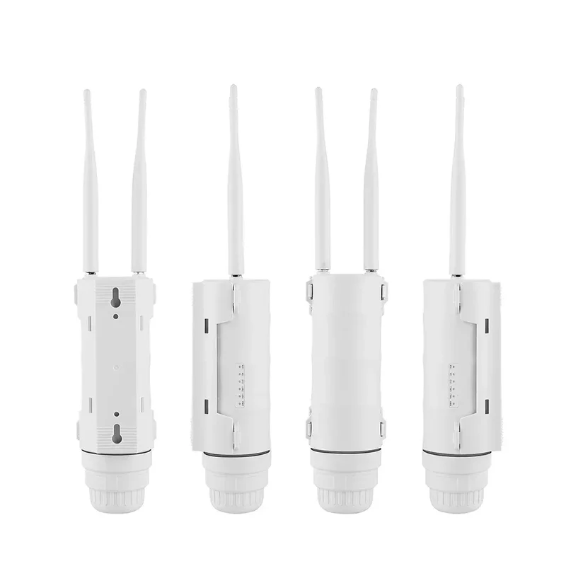 KuWFi 300Mbps Outdoor LTE Router CAT4 4G Router Wireless Wi-Fi Detachable External Antenna WAN LAN Port Support 24V POE 64 Users