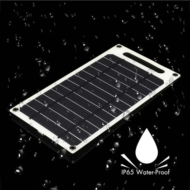 Solar Panel 30W USB Type-C Waterproof Outdoor Hiking Camping Portable Battery Mobile Phone Charging Bank Charging Panel 5V