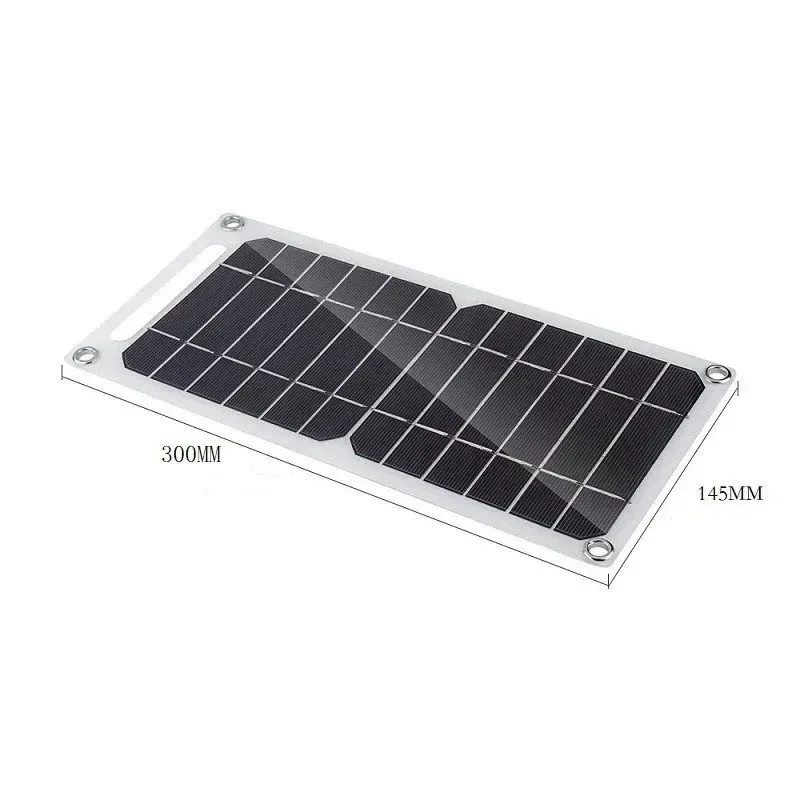Solar Panel 30W USB Type-C Waterproof Outdoor Hiking Camping Portable Battery Mobile Phone Charging Bank Charging Panel 5V