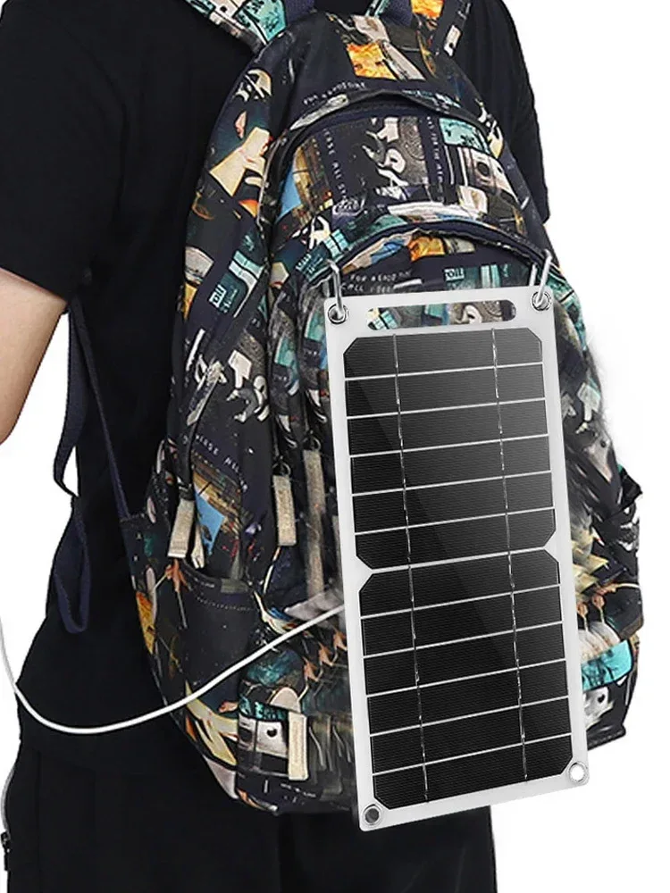 5W 35W 6.8V Portable Waterproof Solar Panel USB Charger for Camping Hiking Phone Battery Bank Mobile Charging