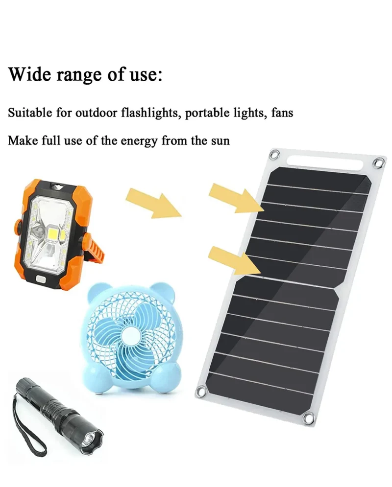 Portable 25-35W Sunpower Solar Panel 5V USB Charger for Power Bank Smartphone Outdoor RV Camping Home Solar Charger