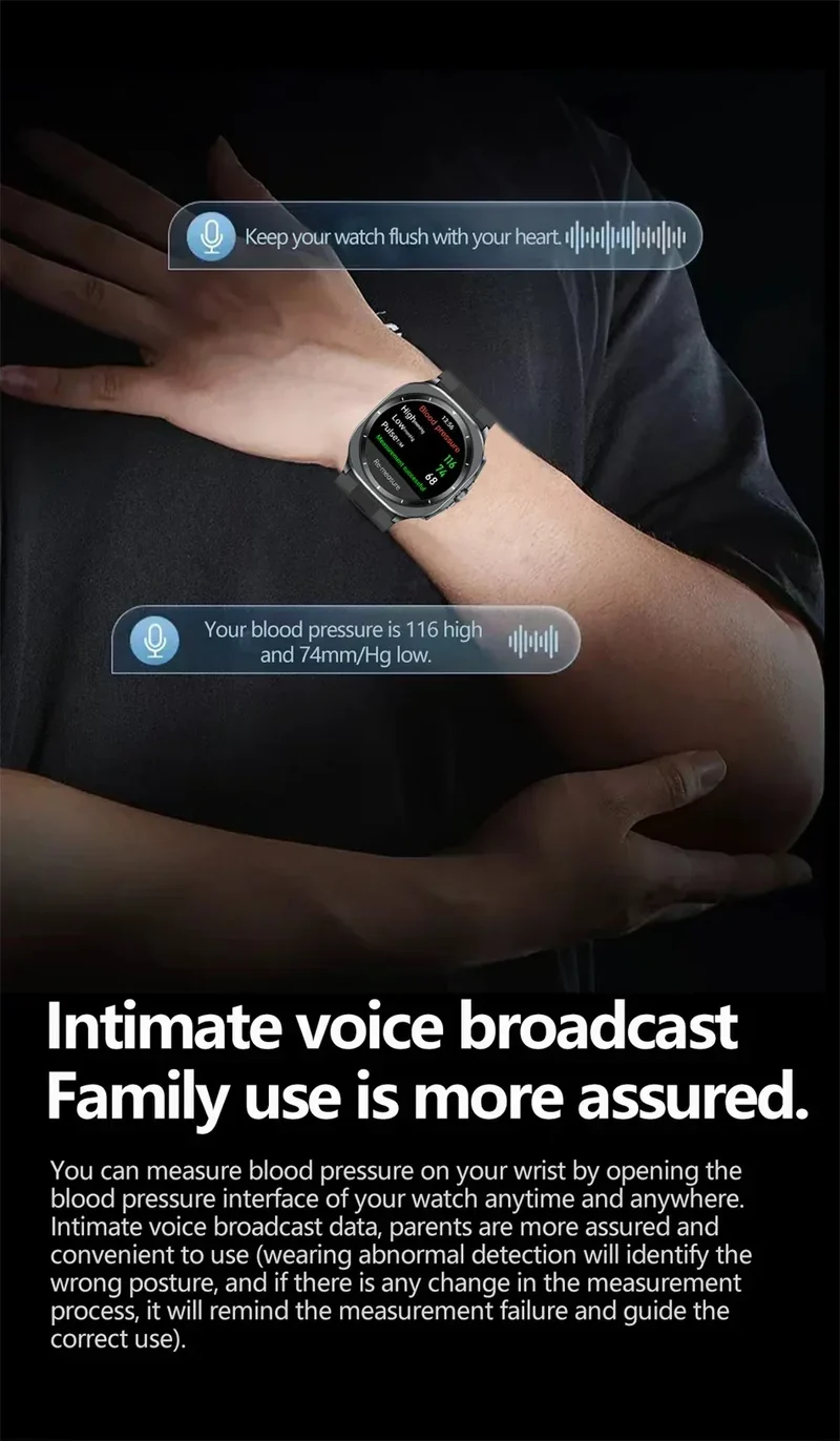 Airbag measurement Smart Watch Men ECG Air Pump Blood Pressure Blood Oxygen BT Call NFC SmartWatch For Man Android iOS upgrade