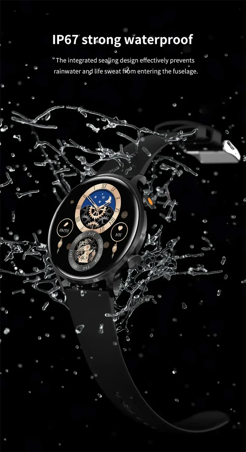2025 New Smartwatch Women 1.39 inch AMOLED HD Screen Always On Display Custom dial Call IP68 Sport Smart Watch For women men