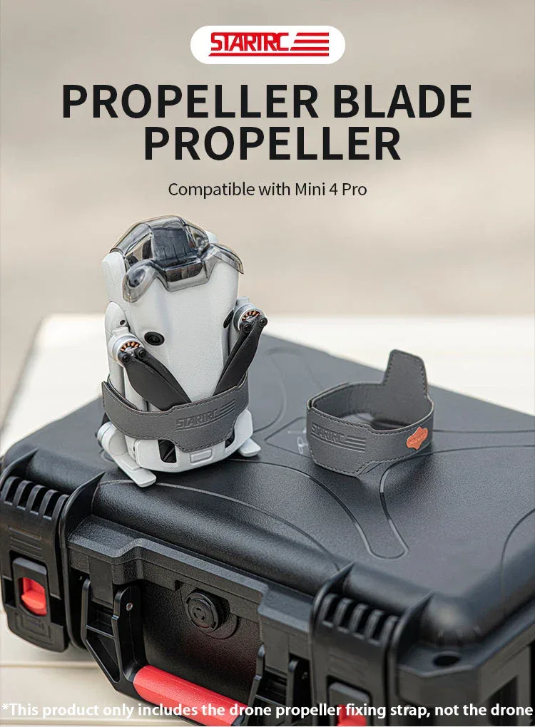 STARTRC Propeller Holder for DJI Mini4 Pro Drone Wings Stabilizer Protector Blades Fixed Strap Mount Guard Accessories