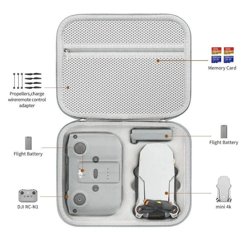 Shoulder Bag for DJI Mini 2 Waterproof Storage Bag Travel Protective Handbag for DJI Mini 2 SE/Mini 4K Case Drone Accessories