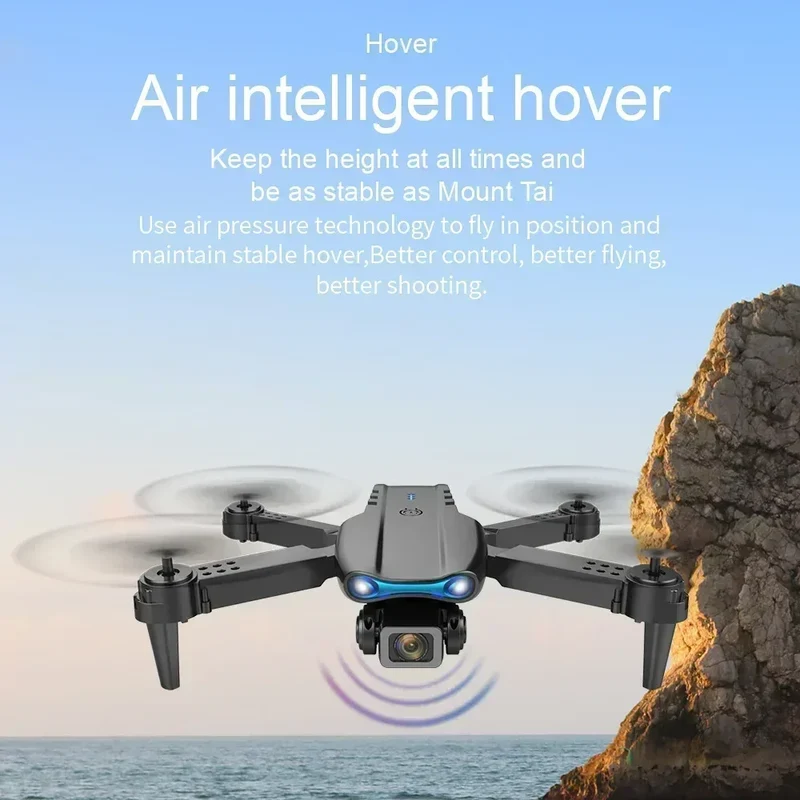 New E99Pro RC Drone 4K Professinal With 1080P Wide Angle HD Camera Foldable Helicopter WIFI FPV Height Hold Gift Toy