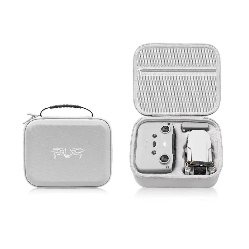 XFJI Storage Bag Protective Carrying Case PU Leather Handbag for DJI Mini 4K/Mini 2SE/Mini 2 Drone Controller Accessories