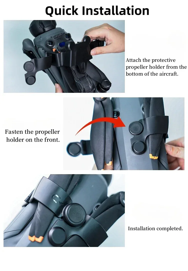 Propeller Holder for Mavic 4 Pro Drone | Soft Pad Bottom Protection |Quick-Release Blade Fixing Clip | Anti-Scratch Storage Lock