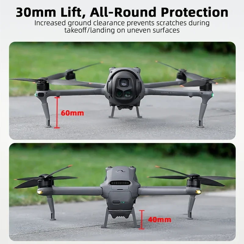 For DJI Mavic 4 Pro Accessories Propeller Holder Strap and Landing Gear Tripod Stand Support Leg Drone Protector