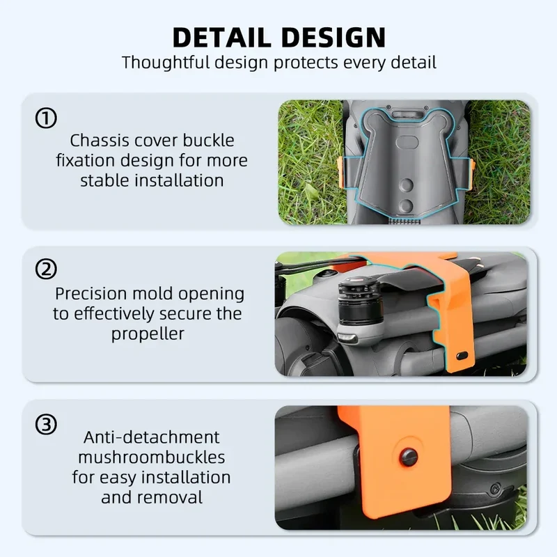 For DJI Mavic 4 Pro Accessories Propeller Holder Strap and Landing Gear Tripod Stand Support Leg Drone Protector